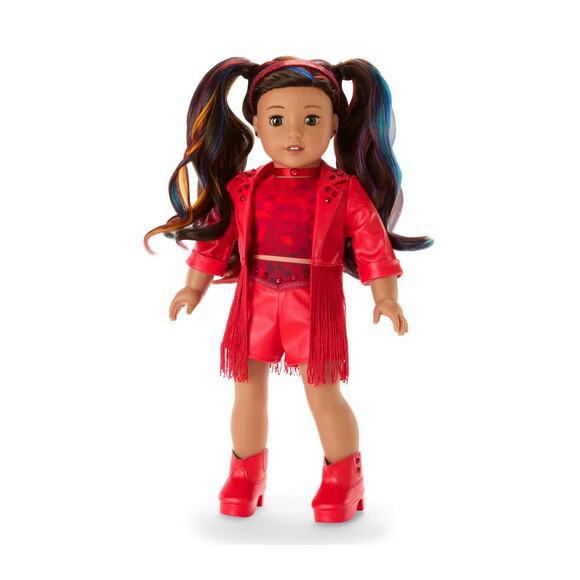 NEW American Girl July BIRTHSTONE CHOKER Doll Necklace Remarkable Ruby Accessory - Picture 8 of 8